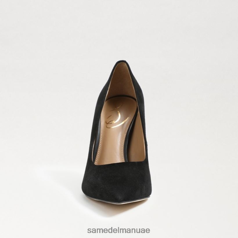 جلد الغزال الأسود أحذية Sam Edelman نحيف مضخة أنطونيا بمقدمة مدببة 246L6T841