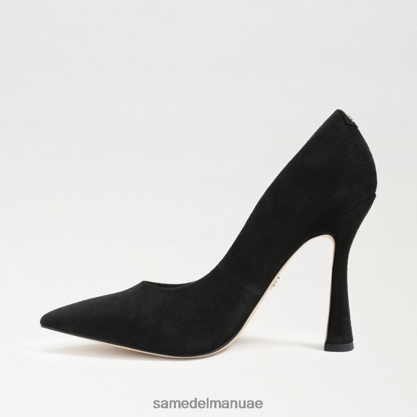 جلد الغزال الأسود أحذية Sam Edelman نحيف مضخة أنطونيا بمقدمة مدببة 246L6T841