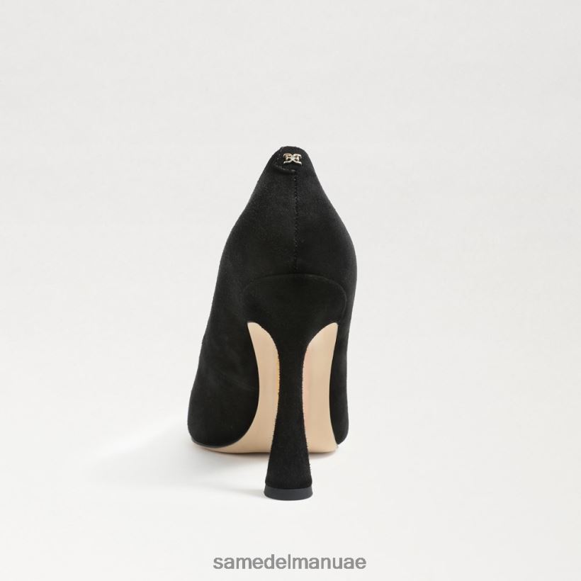 جلد الغزال الأسود أحذية Sam Edelman نحيف مضخة أنطونيا بمقدمة مدببة 246L6T841