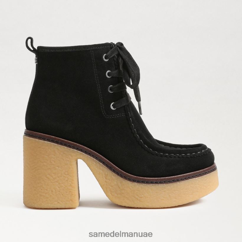 جلد الغزال الأسود أحذية Sam Edelman نحيف حذاء شو برباط 246L6T843