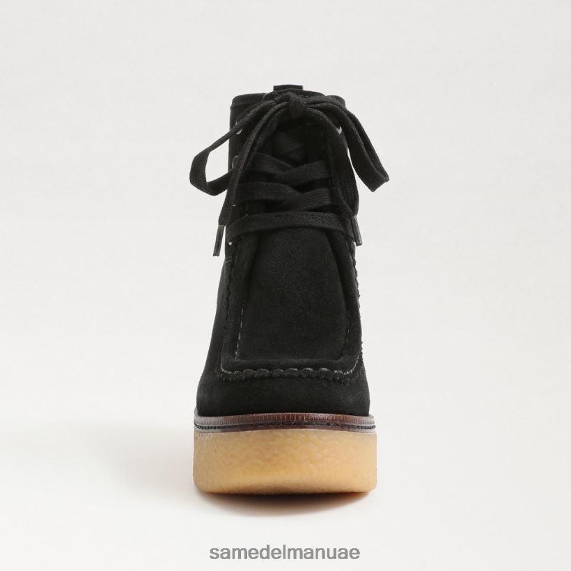 جلد الغزال الأسود أحذية Sam Edelman نحيف حذاء شو برباط 246L6T843