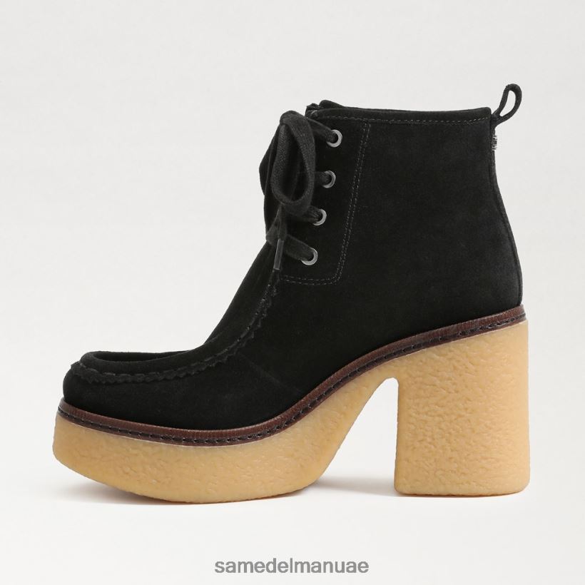 جلد الغزال الأسود أحذية Sam Edelman نحيف حذاء شو برباط 246L6T843