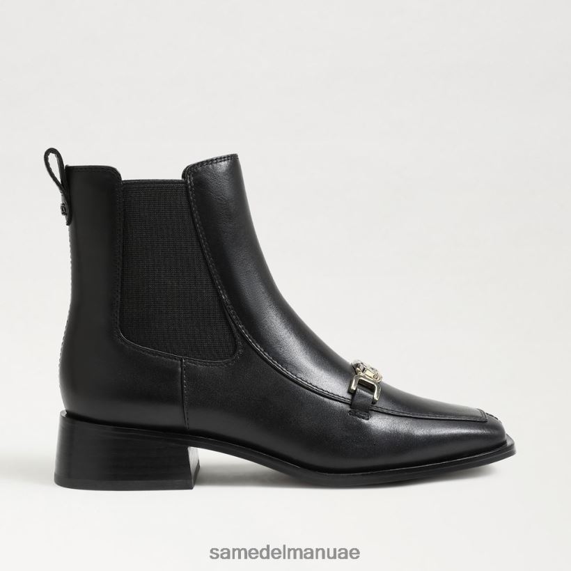 جلد أسود أحذية Sam Edelman نحيف تورانس تشيلسي بت الكاحل التمهيد 246L6T847
