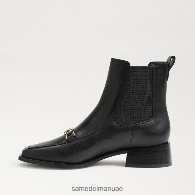 جلد أسود أحذية Sam Edelman نحيف تورانس تشيلسي بت الكاحل التمهيد 246L6T847