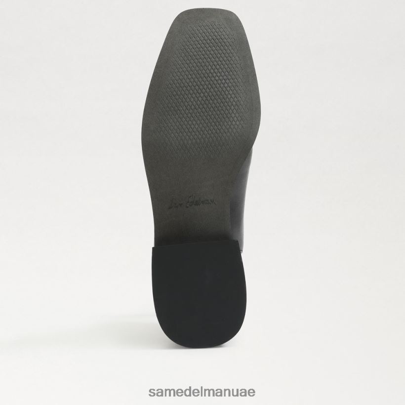 جلد أسود أحذية Sam Edelman نحيف تورانس تشيلسي بت الكاحل التمهيد 246L6T847