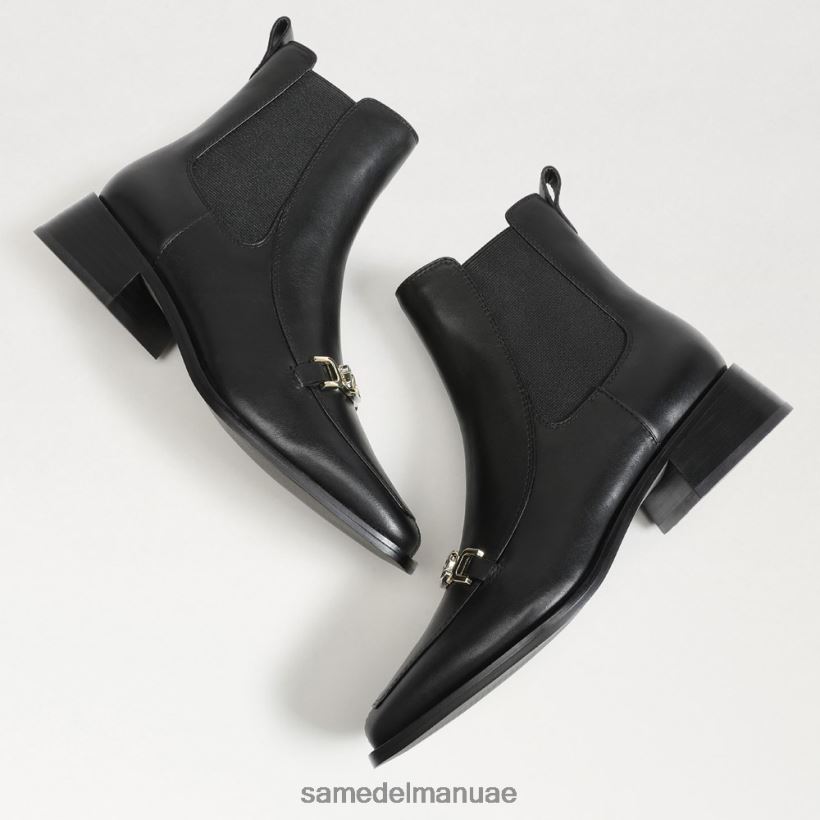جلد أسود أحذية Sam Edelman نحيف تورانس تشيلسي بت الكاحل التمهيد 246L6T847