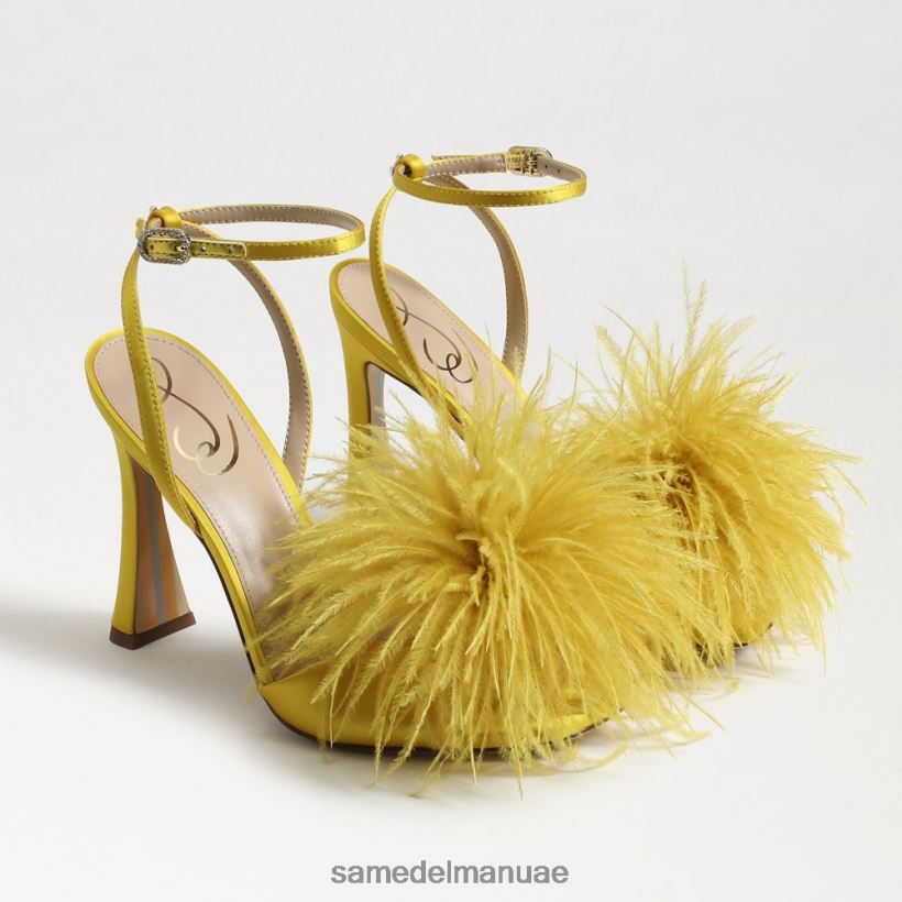 الساتان المغرة أحذية Sam Edelman نحيف كعب ريشة ليون 246L6T849