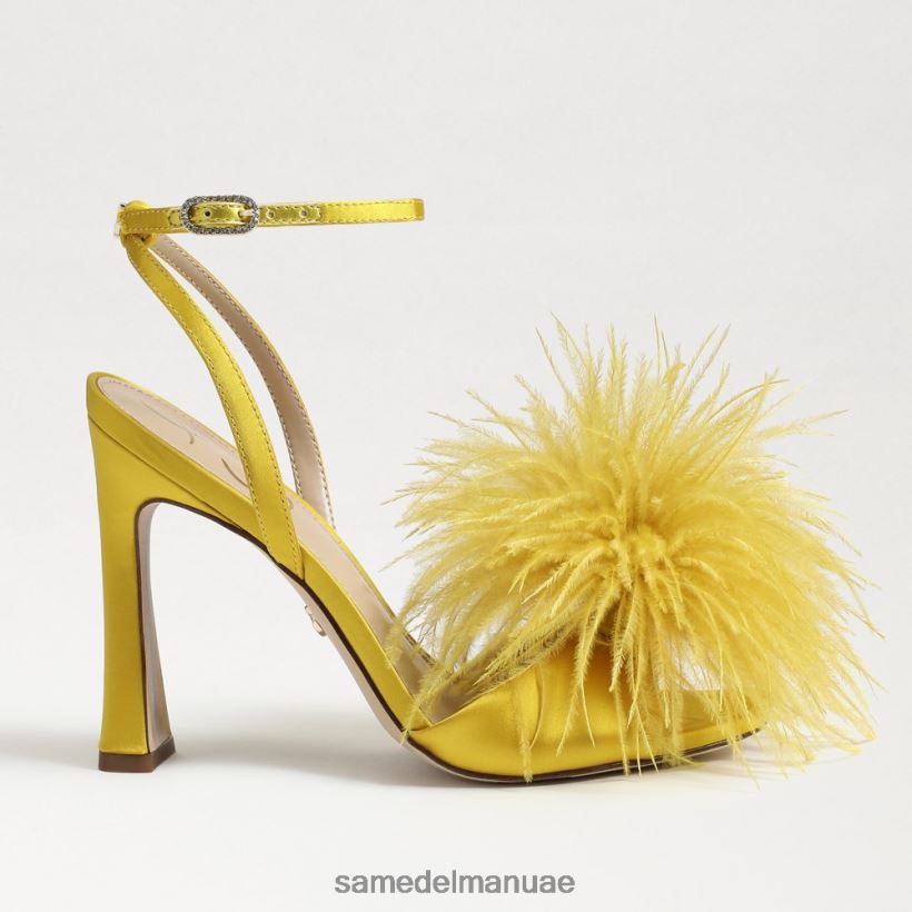 الساتان المغرة أحذية Sam Edelman نحيف كعب ريشة ليون 246L6T849