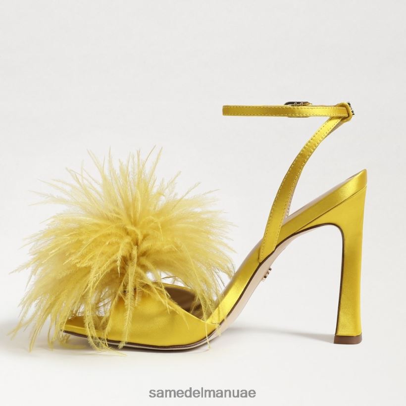 الساتان المغرة أحذية Sam Edelman نحيف كعب ريشة ليون 246L6T849