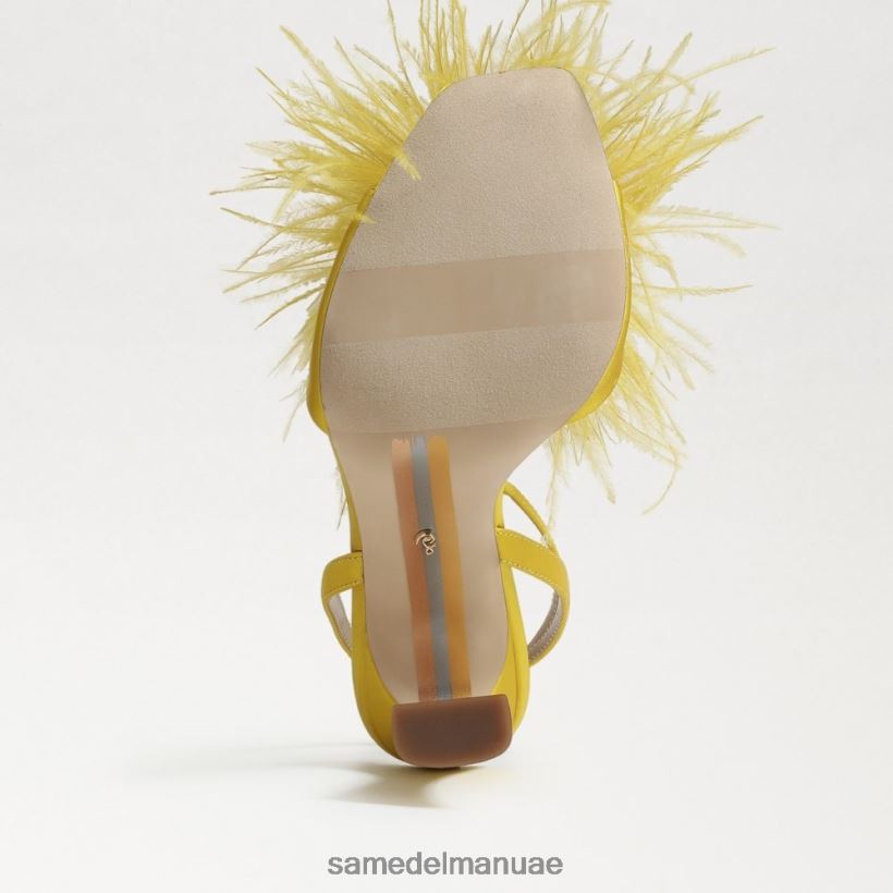 الساتان المغرة أحذية Sam Edelman نحيف كعب ريشة ليون 246L6T849