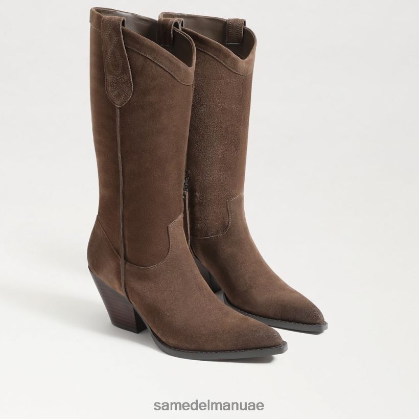 رمادي داكن الزيتون أحذية Sam Edelman نحيف جيمي الحذاء الغربي 246L6T852