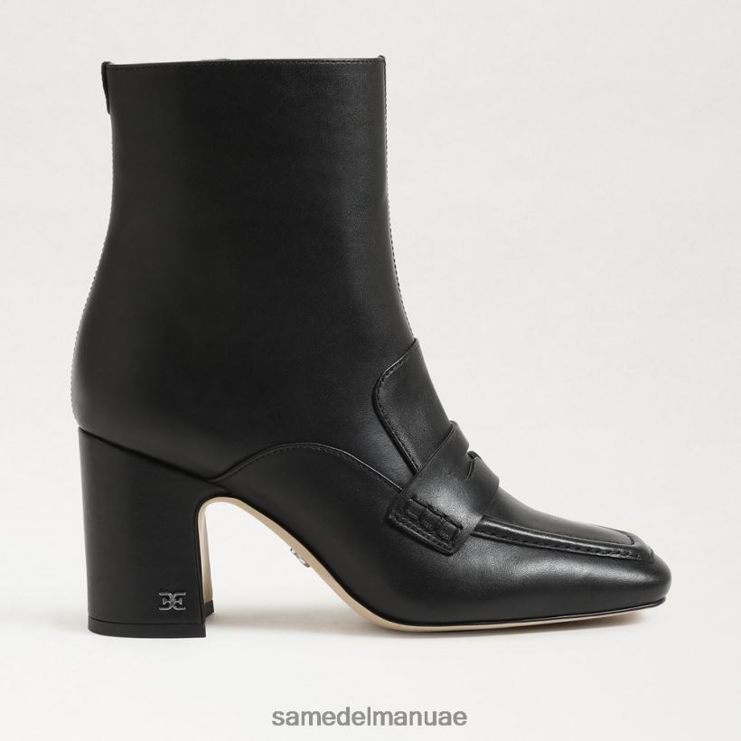جلد أسود أحذية Sam Edelman نحيف حذاء فينا للكاحل 246L6T853