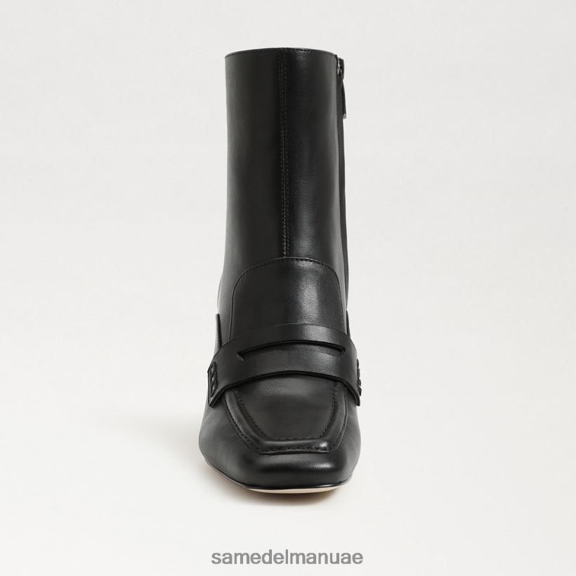 جلد أسود أحذية Sam Edelman نحيف حذاء فينا للكاحل 246L6T853