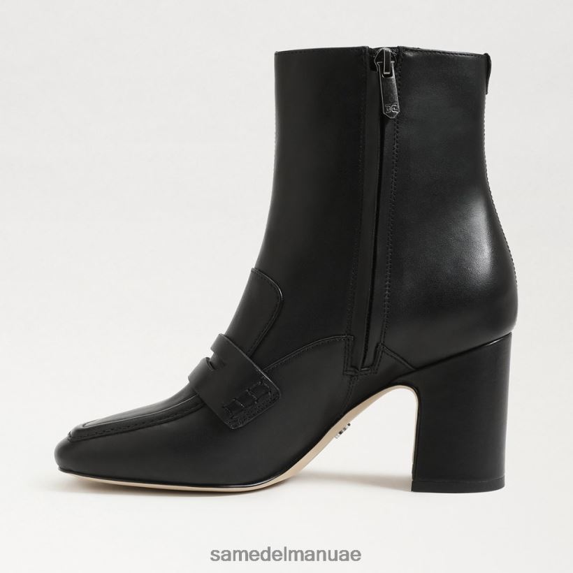 جلد أسود أحذية Sam Edelman نحيف حذاء فينا للكاحل 246L6T853
