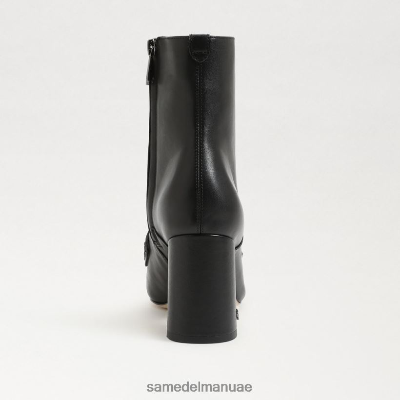 جلد أسود أحذية Sam Edelman نحيف حذاء فينا للكاحل 246L6T853