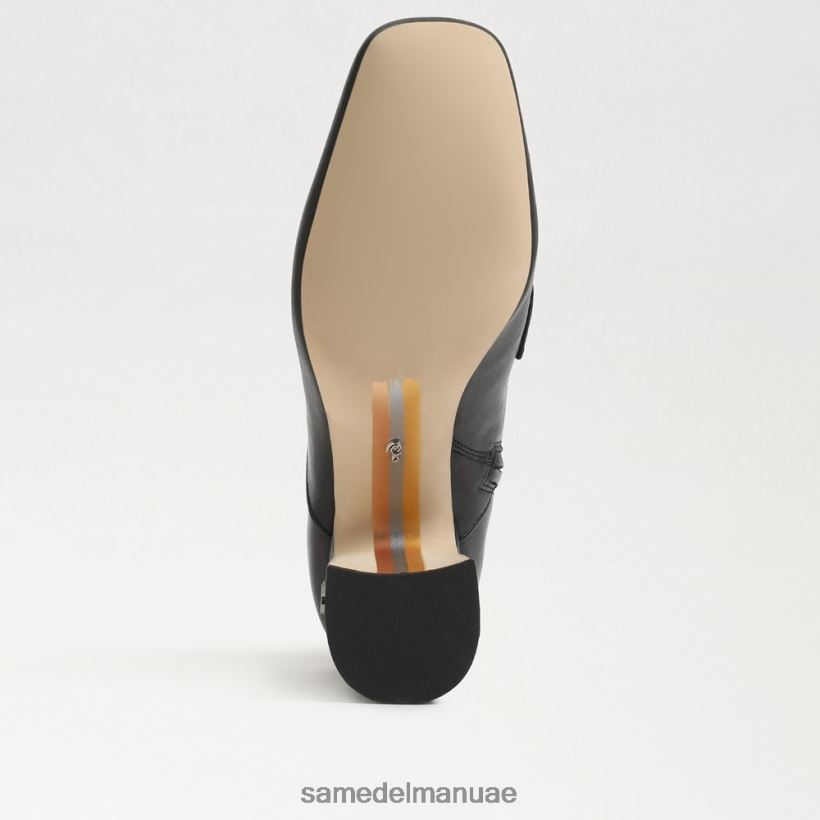 جلد أسود أحذية Sam Edelman نحيف حذاء فينا للكاحل 246L6T853