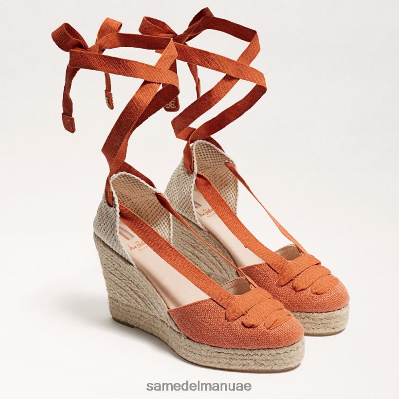 برتقالي محترق أحذية Sam Edelman نحيف صندل إسبادريل من مارجريتا 246L6T86