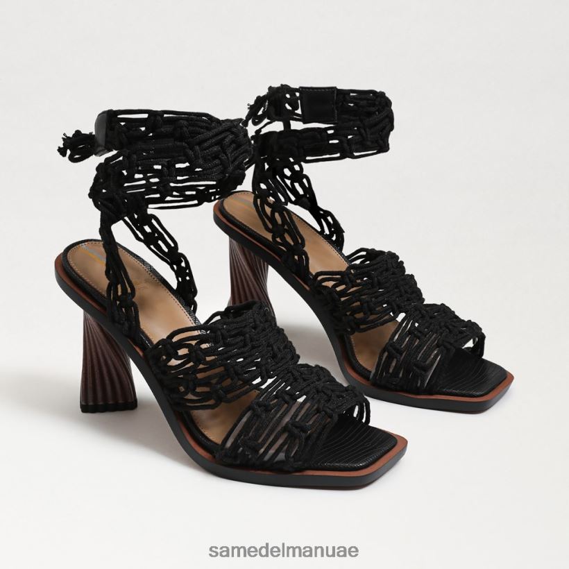 أسود أحذية Sam Edelman نحيف كعب ملفوف على الكاحل من هارلي 246L6T860