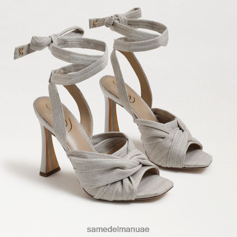الكتان الطبيعي أحذية Sam Edelman نحيف صندل بكعب سميك من لينورا 246L6T865
