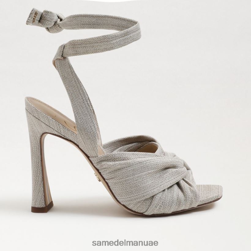الكتان الطبيعي أحذية Sam Edelman نحيف صندل بكعب سميك من لينورا 246L6T865