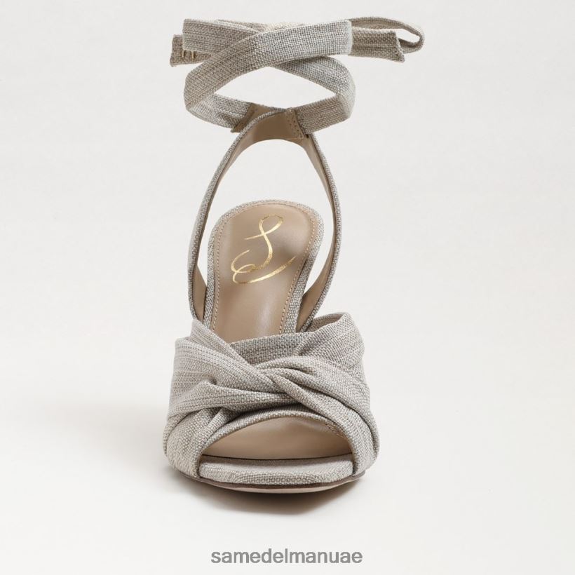 الكتان الطبيعي أحذية Sam Edelman نحيف صندل بكعب سميك من لينورا 246L6T865