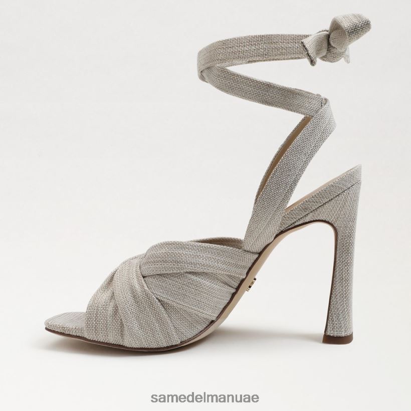 الكتان الطبيعي أحذية Sam Edelman نحيف صندل بكعب سميك من لينورا 246L6T865