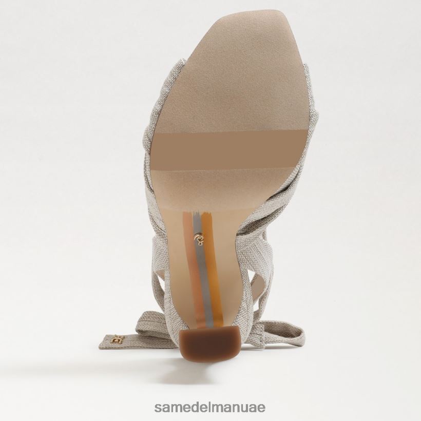 الكتان الطبيعي أحذية Sam Edelman نحيف صندل بكعب سميك من لينورا 246L6T865