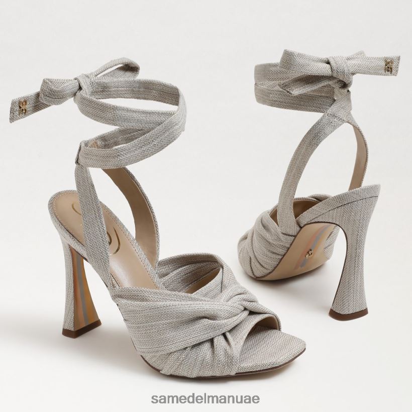 الكتان الطبيعي أحذية Sam Edelman نحيف صندل بكعب سميك من لينورا 246L6T865
