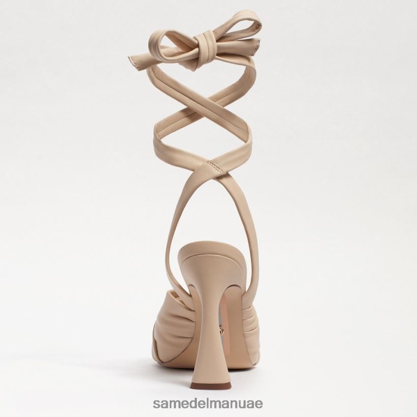 جلد رملي صيفي أحذية Sam Edelman نحيف صندل بكعب سميك من لينورا 246L6T867