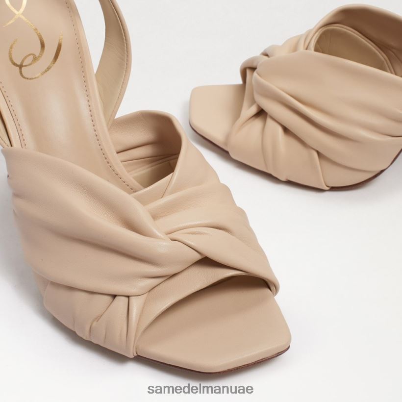جلد رملي صيفي أحذية Sam Edelman نحيف صندل بكعب سميك من لينورا 246L6T867