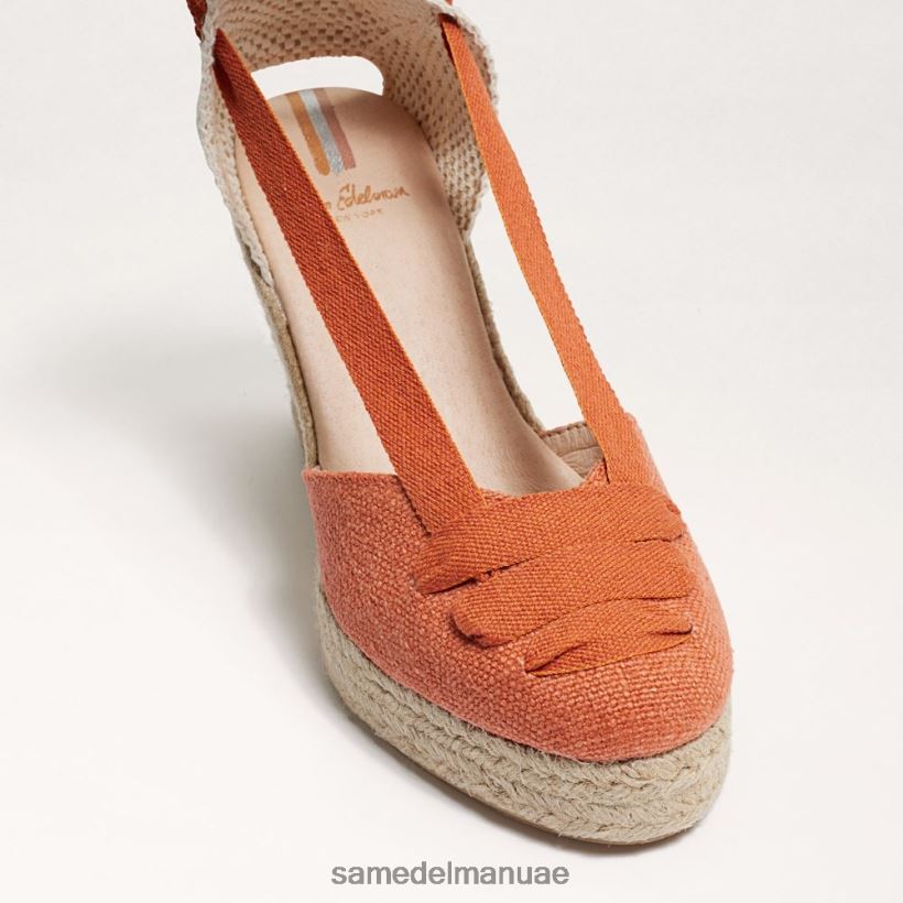 برتقالي محترق أحذية Sam Edelman نحيف صندل إسبادريل من مارجريتا 246L6T86