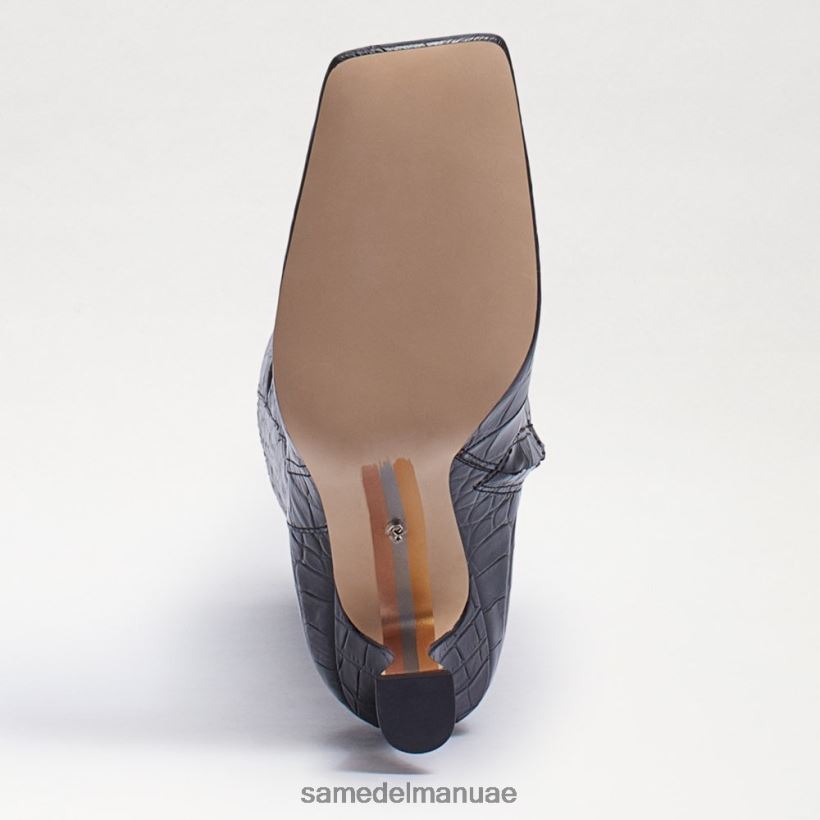 تمساح أسود أحذية Sam Edelman نحيف عدي حذاء عالي الركبة 246L6T870