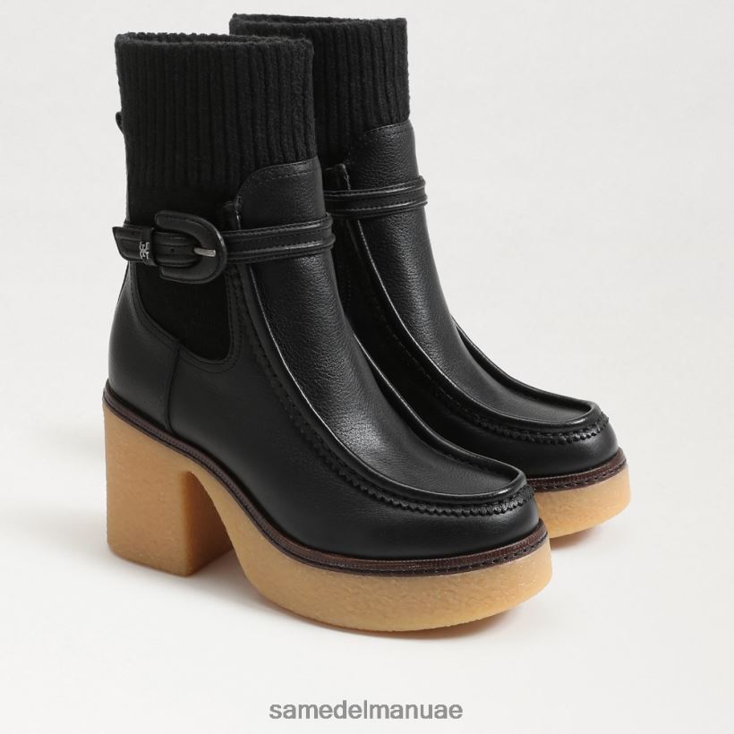 جلد أسود أحذية Sam Edelman نحيف حذاء سيدني 246L6T873