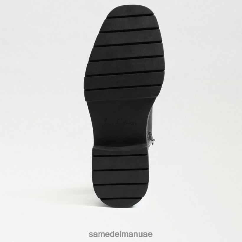 جلد أسود أحذية Sam Edelman نحيف ليديا فوق حذاء الركبة 246L6T879