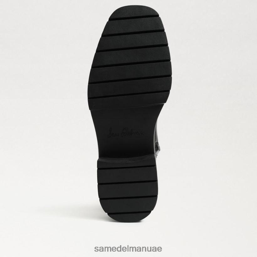 أسود براءة اختراع أحذية Sam Edelman نحيف ليديا فوق حذاء الركبة 246L6T880