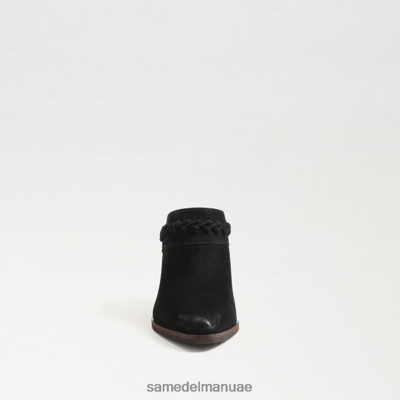 جلد الغزال الأسود أحذية Sam Edelman نحيف بغل أليسون الغربي 246L6T882