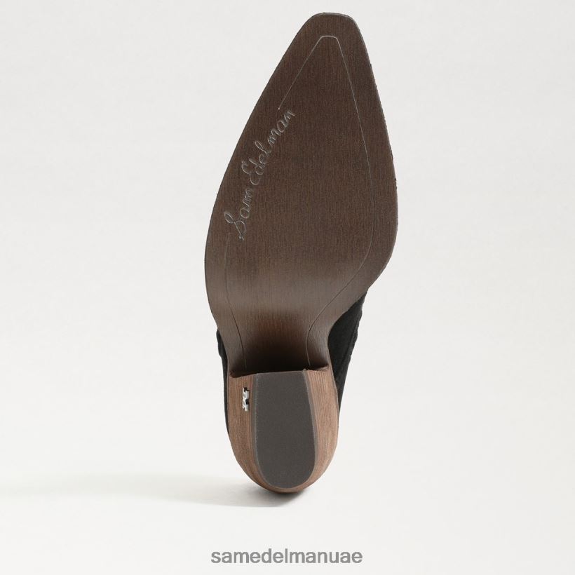 جلد الغزال الأسود أحذية Sam Edelman نحيف بغل أليسون الغربي 246L6T882