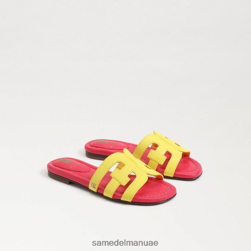 الميموزا الصفراء/فوشيا فائقة أحذية Sam Edelman أطفال صندل منزلق خليج 246L6T886