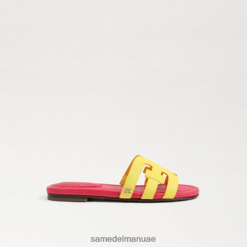 الميموزا الصفراء/فوشيا فائقة أحذية Sam Edelman أطفال صندل منزلق خليج 246L6T886