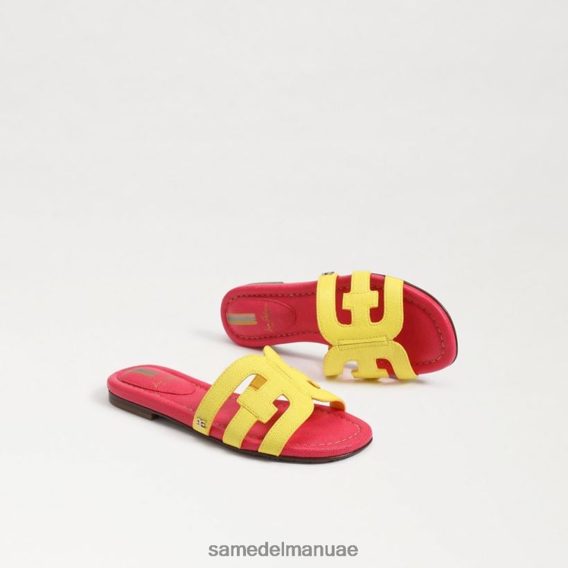 الميموزا الصفراء/فوشيا فائقة أحذية Sam Edelman أطفال صندل منزلق خليج 246L6T886