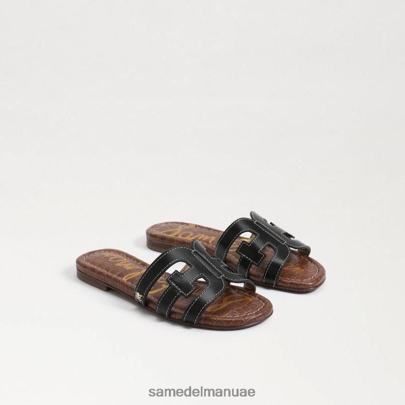 جلد أسود أحذية Sam Edelman أطفال صندل منزلق خليج 246L6T891