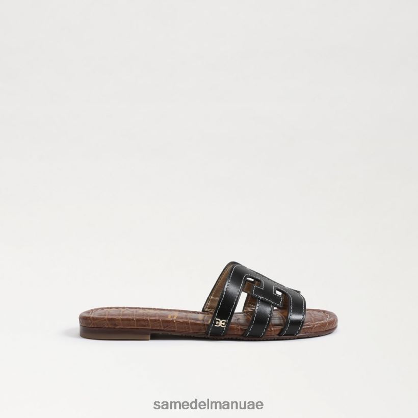 جلد أسود أحذية Sam Edelman أطفال صندل منزلق خليج 246L6T891