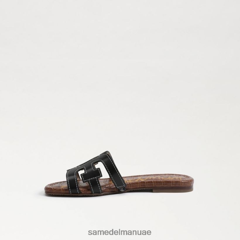 جلد أسود أحذية Sam Edelman أطفال صندل منزلق خليج 246L6T891