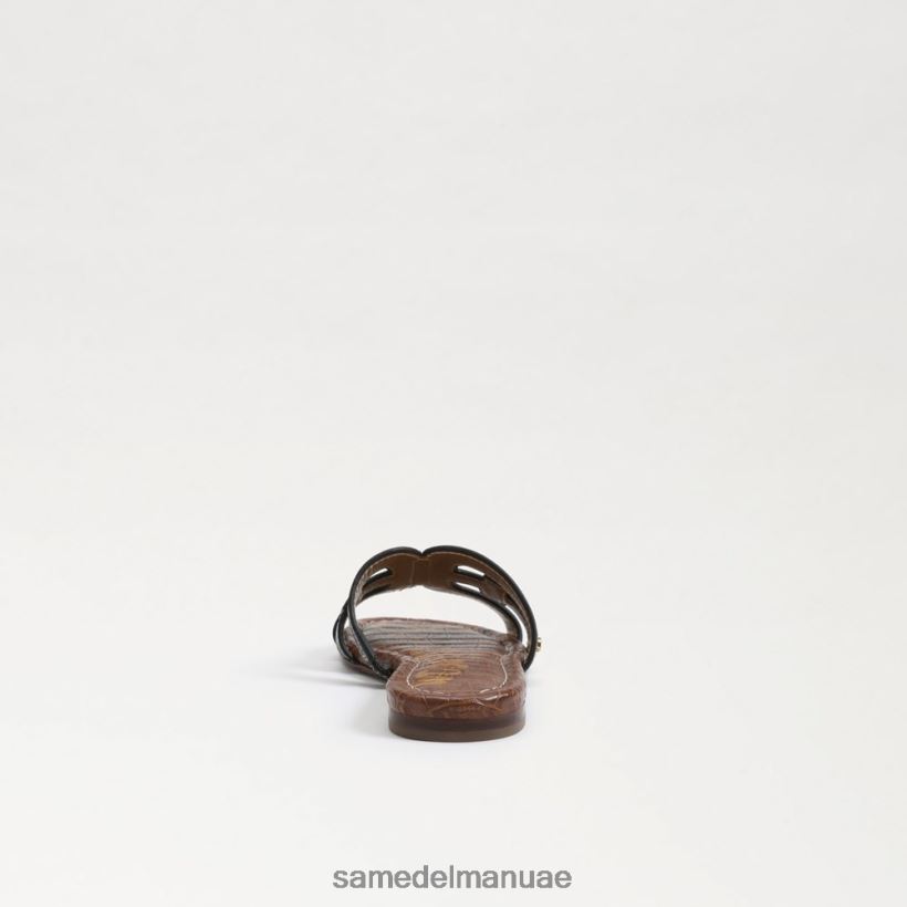 جلد أسود أحذية Sam Edelman أطفال صندل منزلق خليج 246L6T891