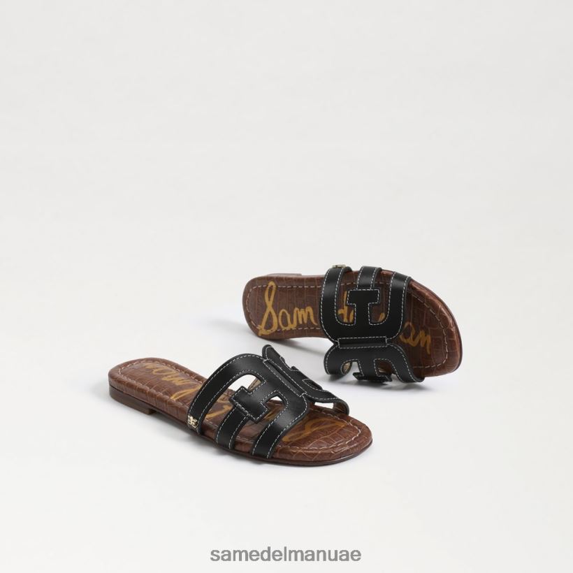 جلد أسود أحذية Sam Edelman أطفال صندل منزلق خليج 246L6T891