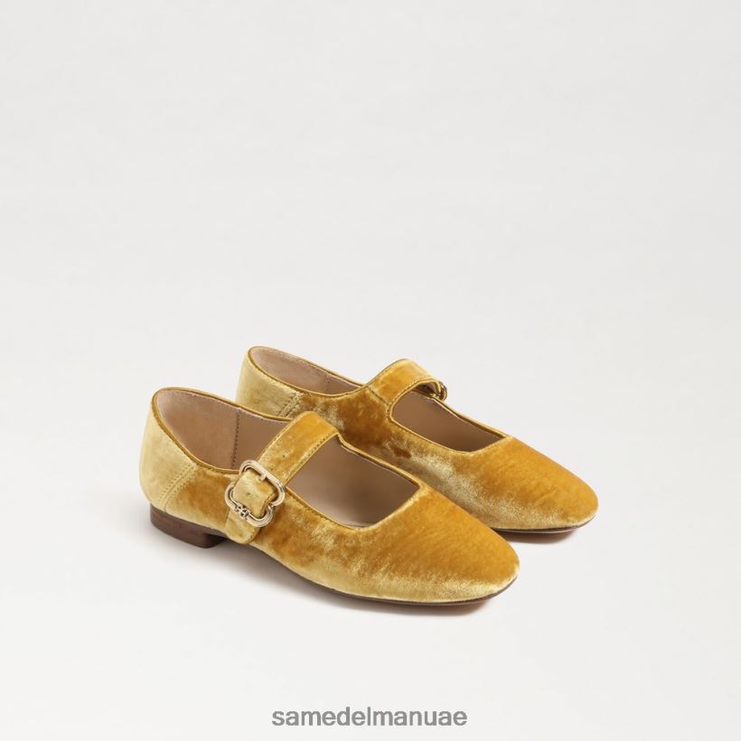 مخمل الزعفران أحذية Sam Edelman أطفال ميكايلا ماري جين 246L6T913