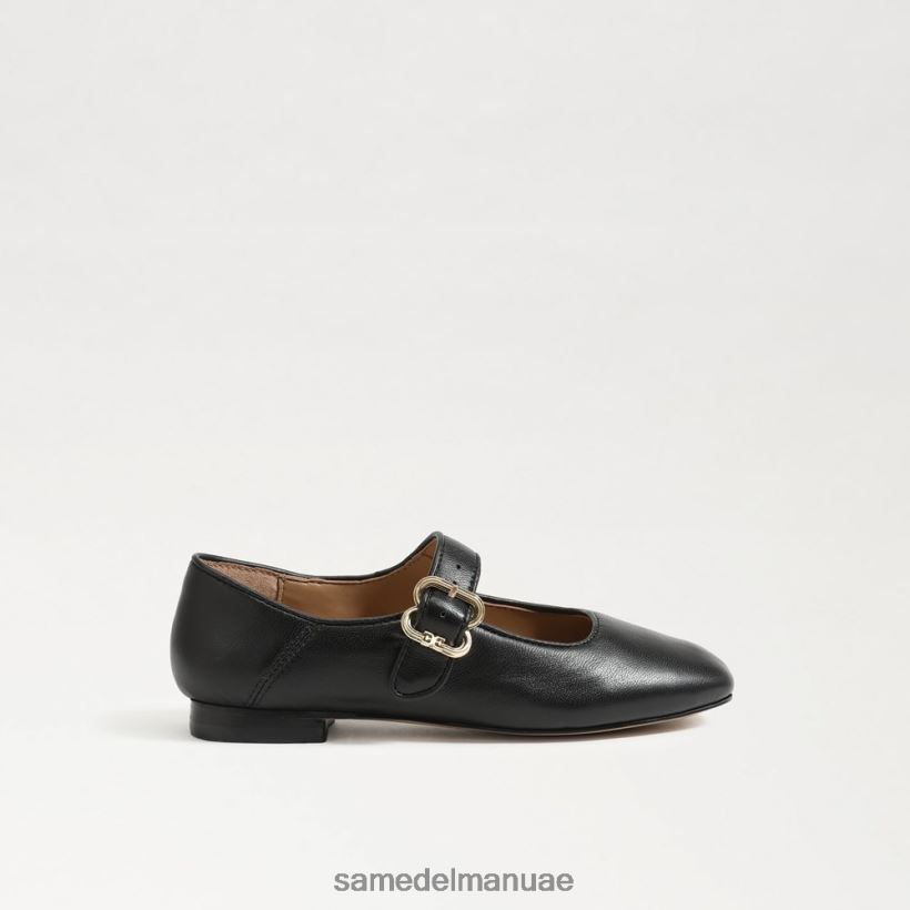 جلد أسود أحذية Sam Edelman أطفال ميكايلا ماري جين 246L6T915