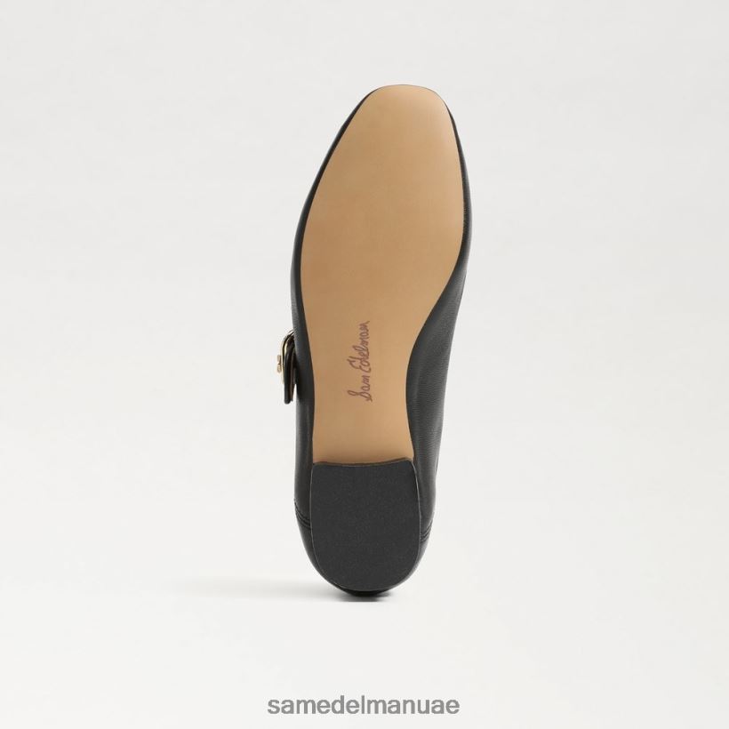 جلد أسود أحذية Sam Edelman أطفال ميكايلا ماري جين 246L6T915