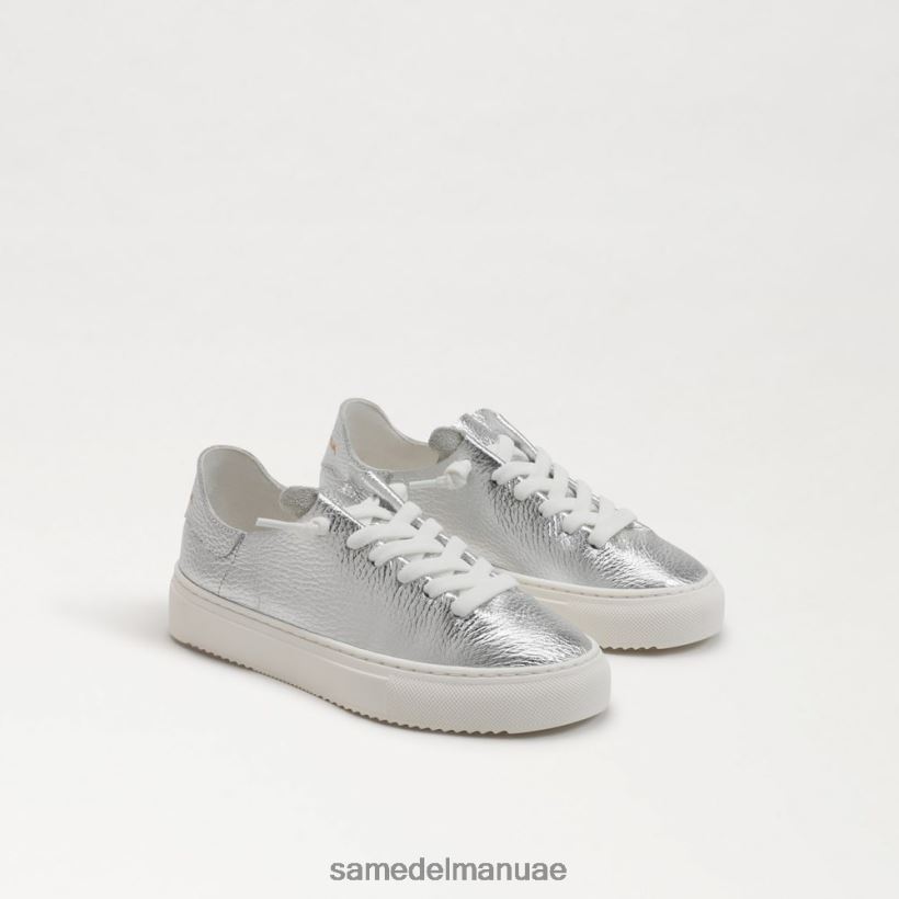 الفضة الناعمة أحذية Sam Edelman أطفال حذاء رياضي برباط الخشخاش 246L6T923