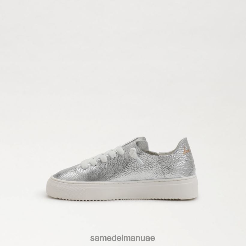 الفضة الناعمة أحذية Sam Edelman أطفال حذاء رياضي برباط الخشخاش 246L6T923